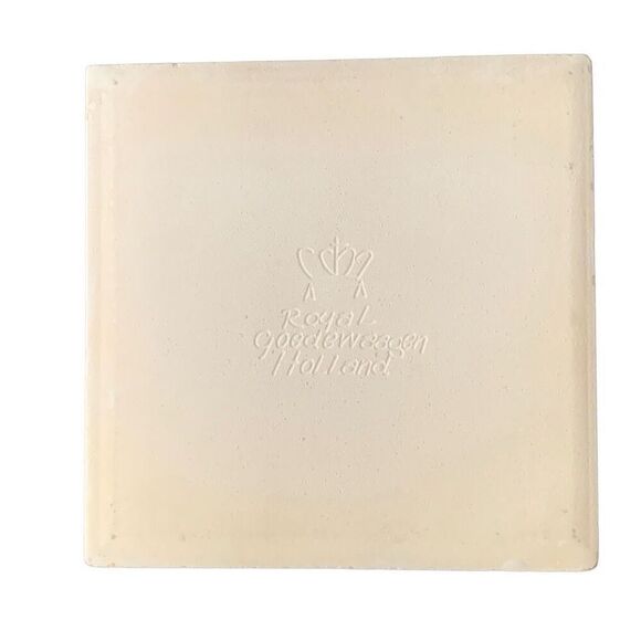 Vintage Holland America Line Delft Ms Zaandam Ceramic Tile Coaster Cruise - Picture 6 of 7